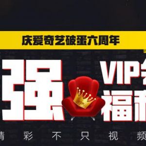 爱奇艺VIP会员买1送1 超值大回馈